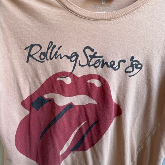 T bar peach classic Rolling Stones band tee graphic T-shirt tee shirt top - Picture 2 of 5